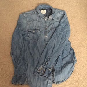 American eagle denim shirt